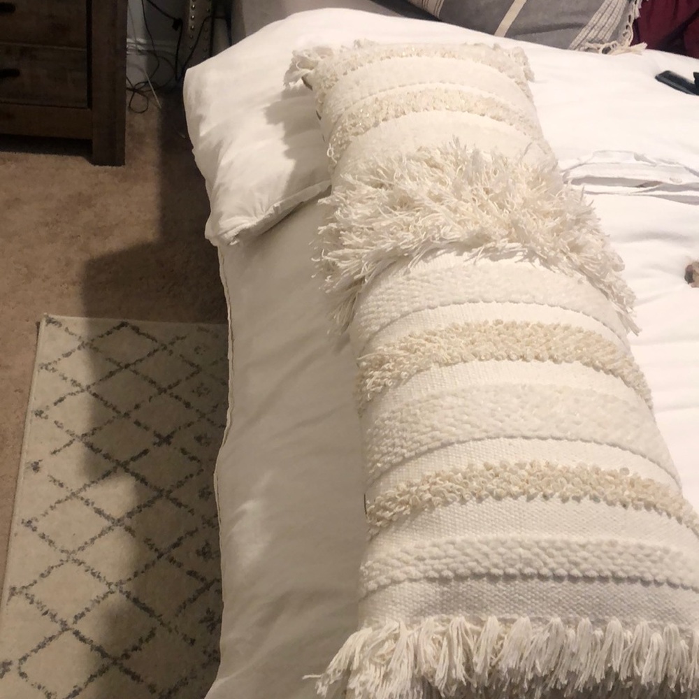 Anthropologie lumbar pillow